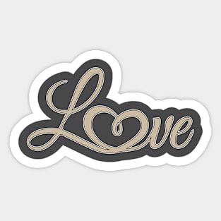 Beautiful Love And Heart Sticker